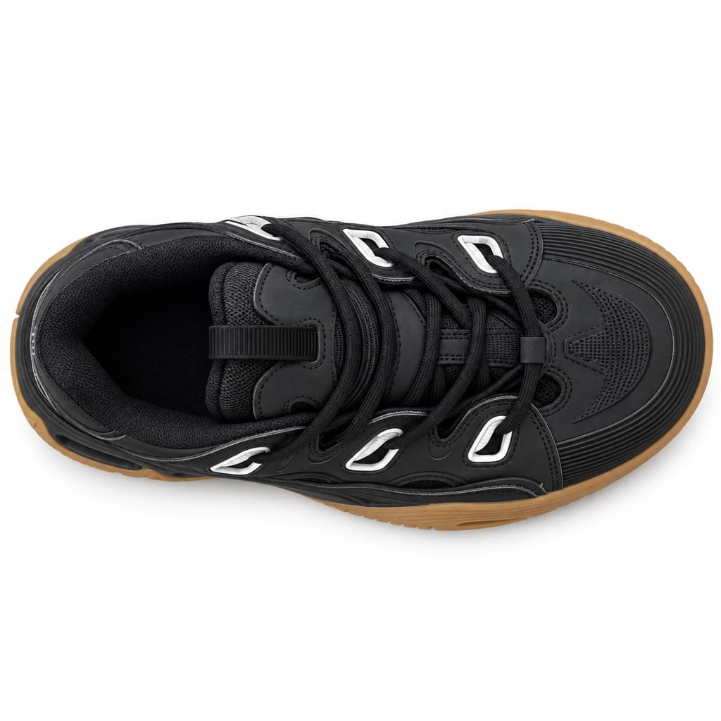 Osiris Noir / Gomme, vue de dessus